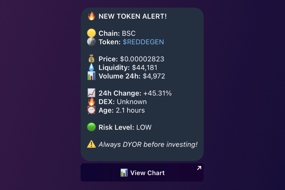 CryptRadar token launches