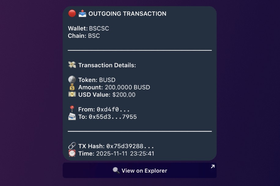 CryptRadar wallet tracking