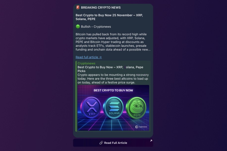 CryptRadar news alerts